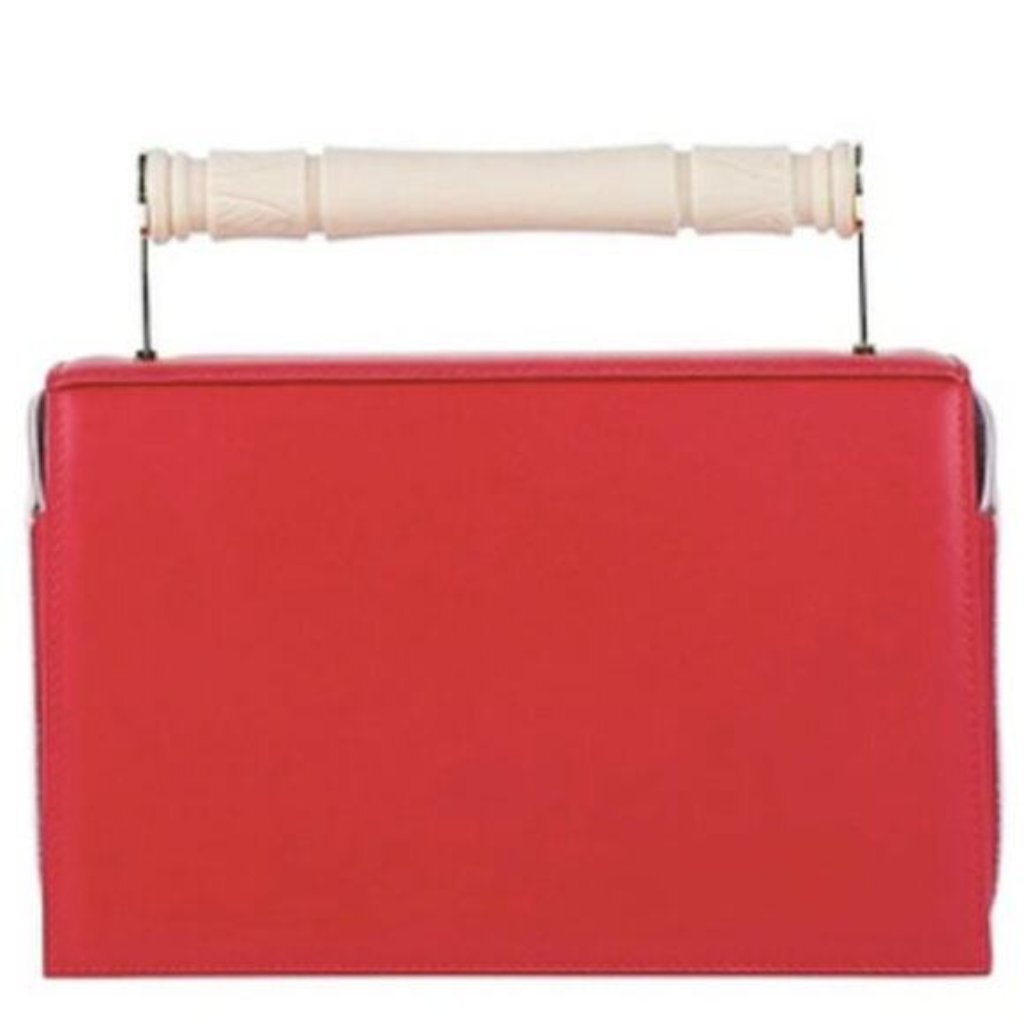 Aevha London Leather Shoulder Bag Red